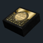 Cadeau voor 50ste bruiloft Jubileum Cadeaudoosje<br><div class="desc">Dit elegante zwart-gouden 50ste huwelijksverjaardag ontwerp maakt een perfect verjaardagscadeau voor ouders of vrienden.</div>