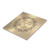 Cadeau voor 50ste bruiloft Jubileum Tegeltje (Zijkant)