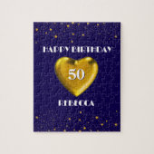 Cadeau voor 50ste verjaardag! Aangepaste congratul Legpuzzel (Verticaal)