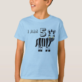 cadeau voor 5-jarige verjaardagsjongen/meisje (zeb t-shirt