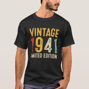 Cadeau voor 81e verjaardag 81 jaar oud vintage 194 t-shirt