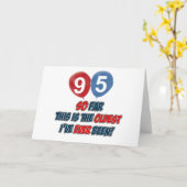 cadeau voor 95e verjaardag kaart (Gele Bloem)