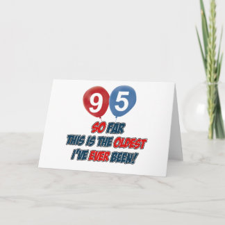 cadeau voor 95e verjaardag kaart