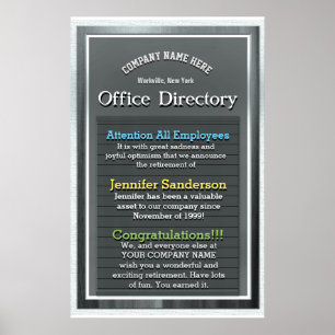 Cadeau voor aangepaste aflossing poster