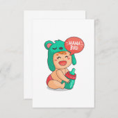 cadeau voor aanstaande moeder bedankkaart (Voorkant / Achterkant)