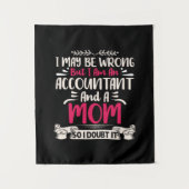Cadeau voor accountant | Accountant en een moeder Wandkleed (Voorkant)