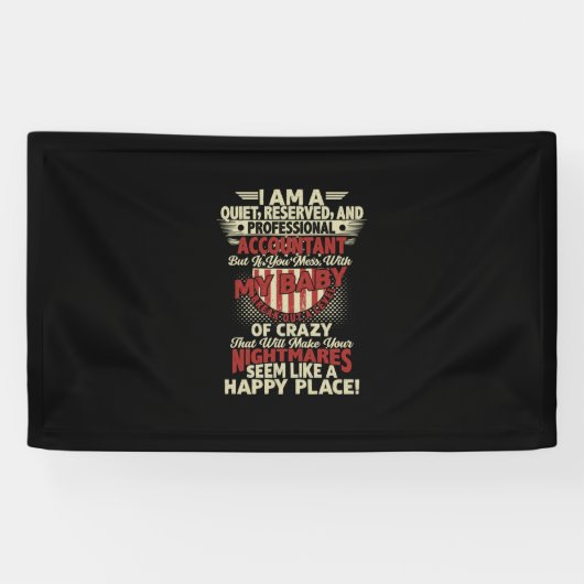 Cadeau voor accountant | Ik ben een professionele Spandoek (Horizontaal)