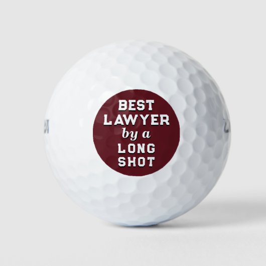Cadeau voor advocaat golfballen (Voorkant)
