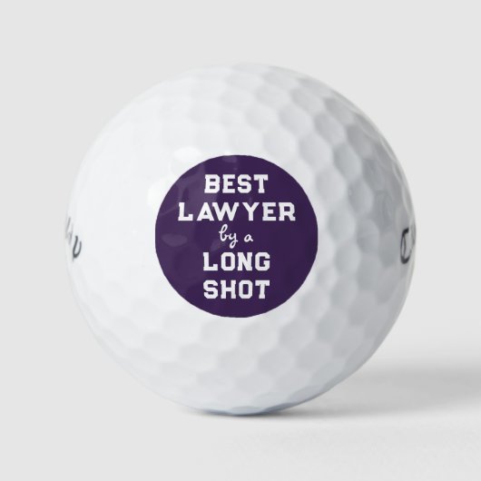 Cadeau voor advocaat golfballen (Voorkant)