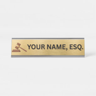 Cadeau voor advocaten Bureaunameplate Bureau Naambordje