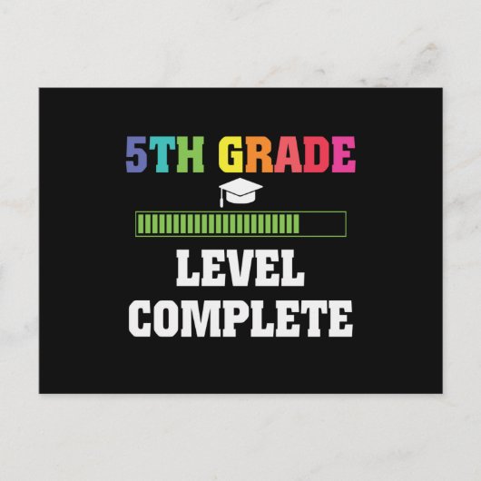 Cadeau voor afgestudeerde 5e klas briefkaart (Voorkant)