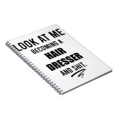 Cadeau Voor Afgestudeerde Kapper Kapper Cadeau Ide Notitieboek (Rechterzijde)