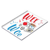 cadeau voor afstuderen, ambulance, patiënt notitieboek (Linkerzijde)