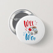 cadeau voor afstuderen, ambulance, patiënt ronde button 5,7 cm (Voorkant /achterkant)