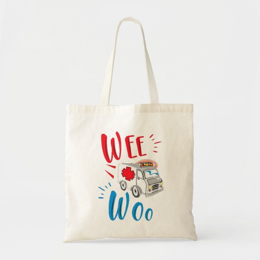 cadeau voor afstuderen, ambulance, patiënt tote bag (Voorkant)