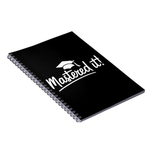 Cadeau voor afstuderen master Behaalde het Notitieboek (Rechterzijde)