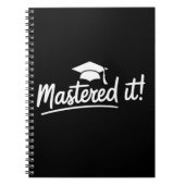 Cadeau voor afstuderen master Behaalde het Notitieboek (Voorkant)