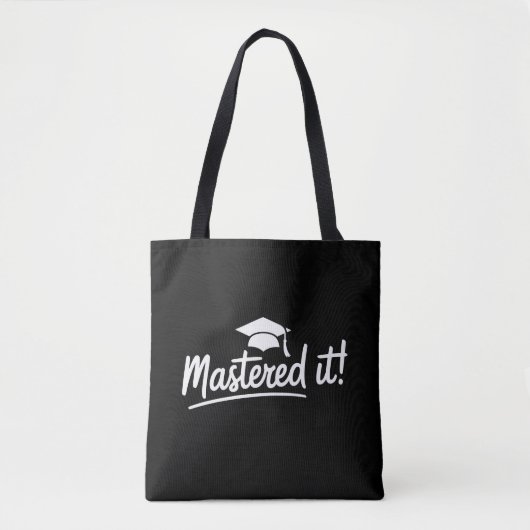 Cadeau voor afstuderen met masterdiploma Gemeester Tote Bag (Voorkant)