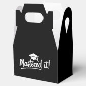 Cadeau voor afstuderen met masterdiploma Heeft het Bedankdoosjes (Geopend)