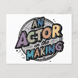 Cadeau voor aspirant-acteur student briefkaart