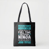Cadeau voor assistent-manager beroep professioneel tote bag (Voorkant)