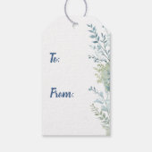 Cadeau voor Baby | Gevist Baby en teddybeer Cadeaulabel (Achterkant)