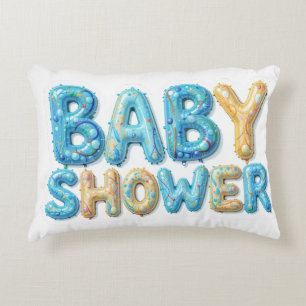 Cadeau voor babyfeestje accent kussen