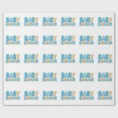 Cadeau voor babyfeestje cadeaupapier (Vlak)