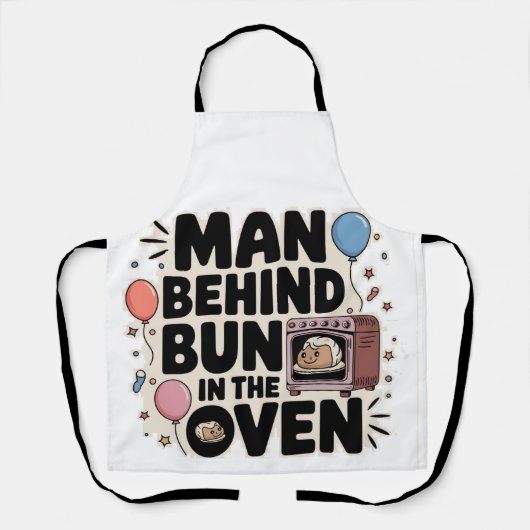 Cadeau voor babyfeestje schort (Voorkant)
