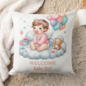 Cadeau voor babyshower Roze Pastel Kussen (Deken)