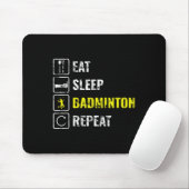 Cadeau voor badmintonspeler muismat (Met muis)
