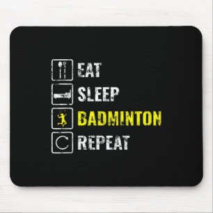 Cadeau voor badmintonspeler muismat