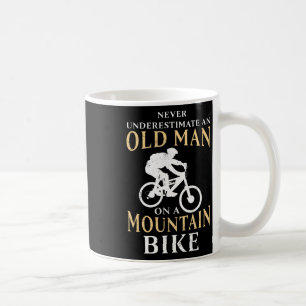 Cadeau voor bergfietsen voor oude man fietser koffiemok