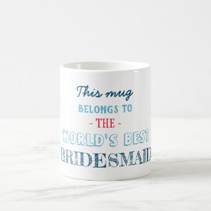 Cadeau voor beste bruidsmeisje koffiemok