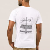 Cadeau voor Beste Cat Daddy T-shirt Mannen`s met k (Achterkant)