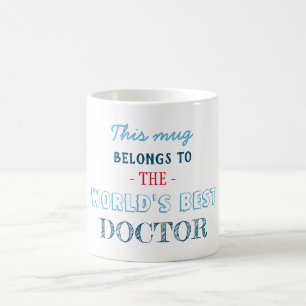 Cadeau voor beste dokter koffiemok
