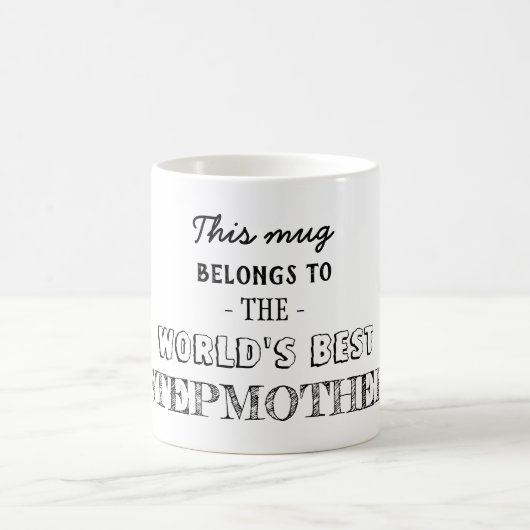 Cadeau voor beste stiefmoeder koffiemok (Center)