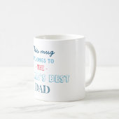 Cadeau voor beste vader koffiemok (Voorkant rechts)