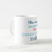 Cadeau voor beste vader koffiemok (Voorkant links)
