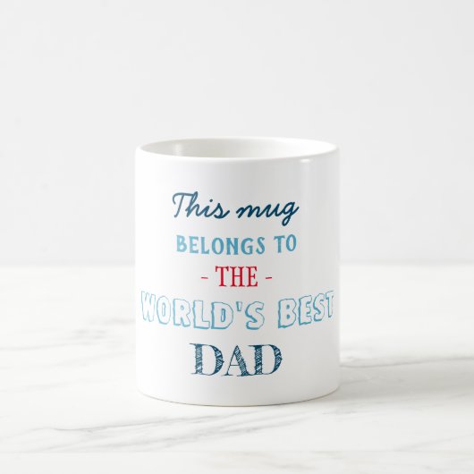 Cadeau voor beste vader koffiemok (Center)