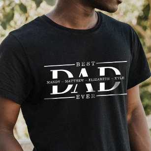 Cadeau voor beste vader ooit minimale persoonlijke t-shirt