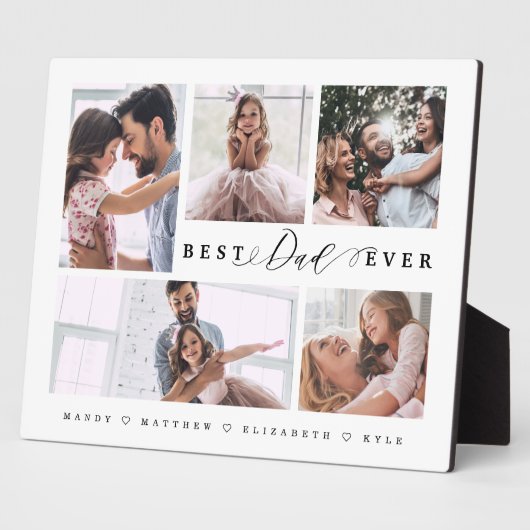 Cadeau voor beste vader uit de moderne familie Fot Fotoplaat (Zijkant)