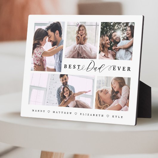 Cadeau voor beste vader uit de moderne familie Fot Fotoplaat