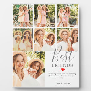 Cadeau voor beste vriend(in) met aangepaste fotoco fotoplaat