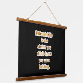 Cadeau voor beste vriend quote hangend wandkleed (Gebogen)
