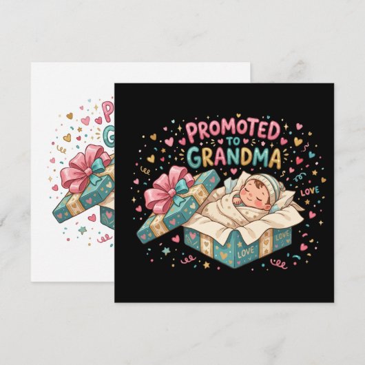 Cadeau voor bevordering tot oma (Voorkant / Achterkant)