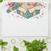 Cadeau voor bevordering tot oma theedoek (Gevouwen)