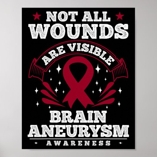Cadeau voor bewustzijn van hersenaneurysma - Niet Poster (Voorkant)