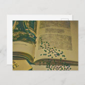 Cadeau voor bibliotheekliefhebber briefkaart (Voorkant / Achterkant)