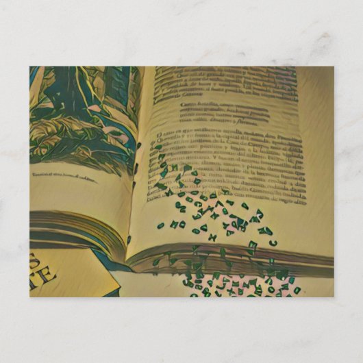 Cadeau voor bibliotheekliefhebbers briefkaart (Voorkant)